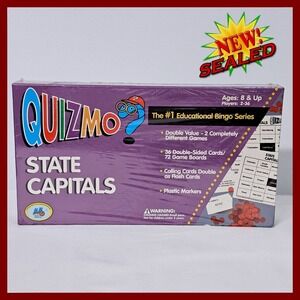 Quizmo State Capitals Game Educational Geography Bingo World Class‎ Learning
